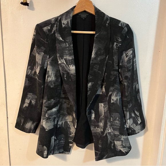Guess Los Angeles Brush Stroke Printed Blazer - Picture 3 of 7